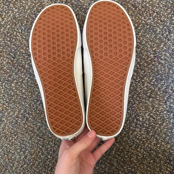 Vans White Snakeskin Embossed Low Sneakers Women’s 10 - Picture 3 of 6